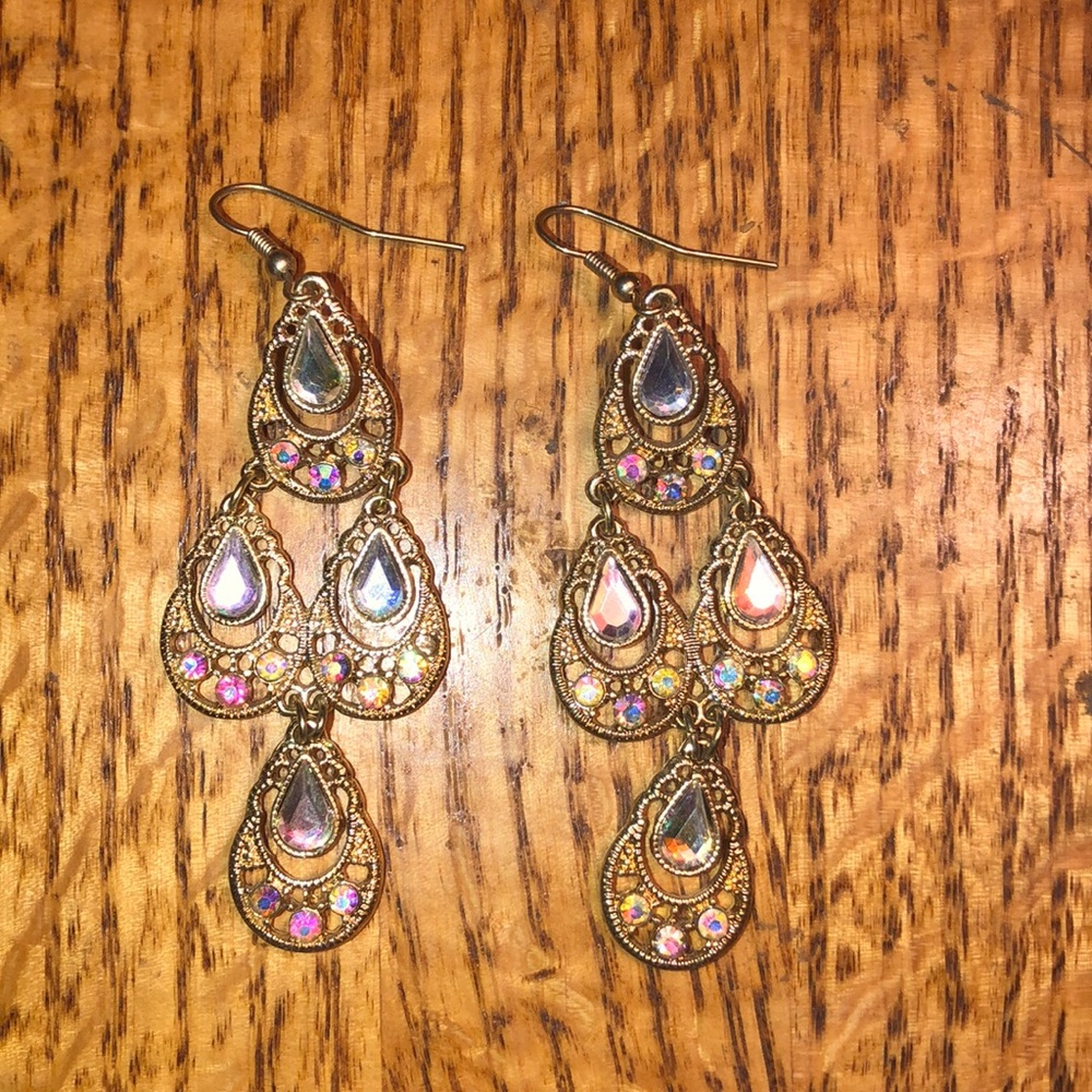Gold earrings